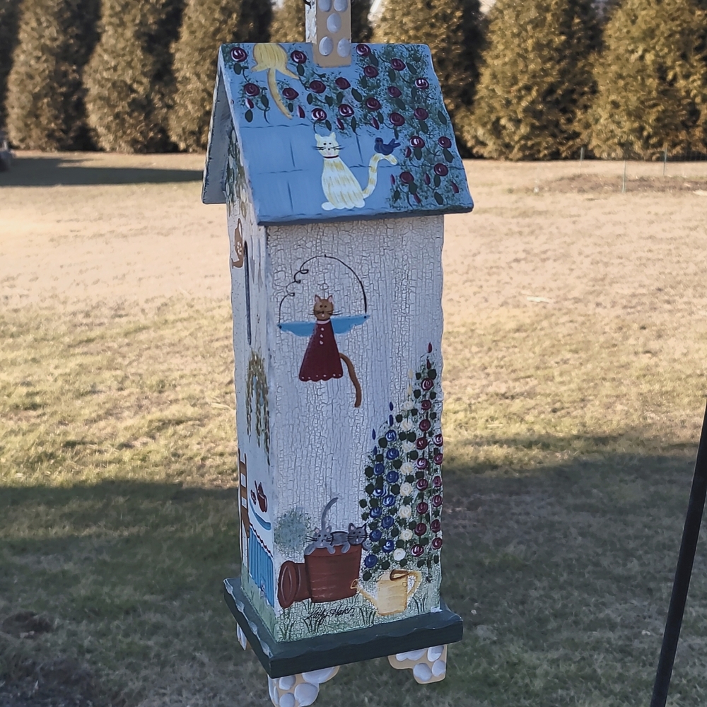 Butterfly House- by Kathy Hatch hand-painted, wooden